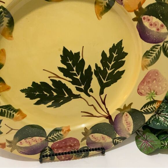 Ceramiche Ceramic 16 1/3" Platter  Handpainted by Coop CERAMICHE TOSCANE Italy - Picture 4 of 8